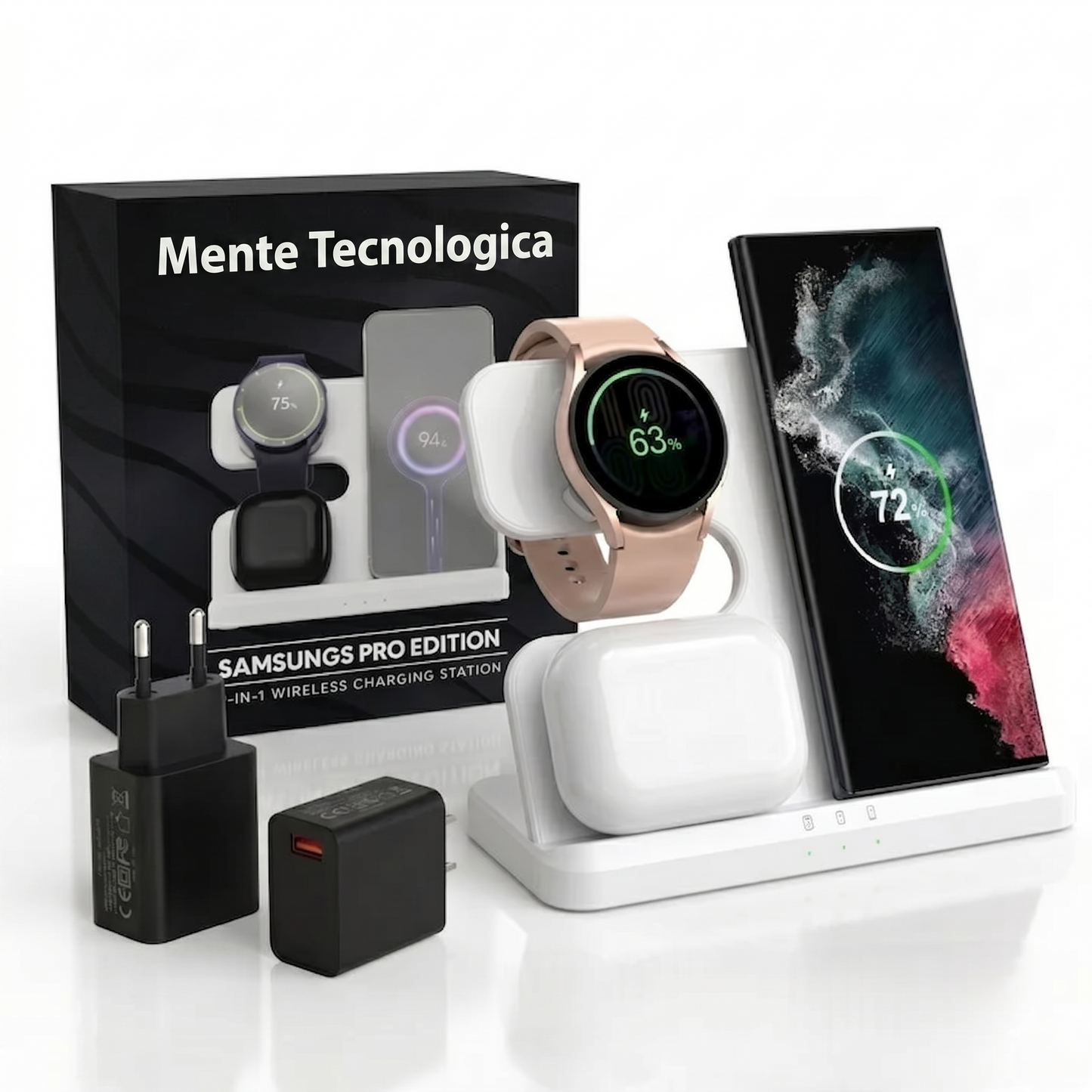 Multicargador 3 en 1 / Android y IPhone de Mente Tecnológica